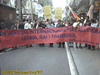 28 of June: International Day for the Freedom of Lesbians, Gays and Transexuals. Unitary Commission 28-J. [This was the banner that headed the manifestation]