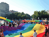 Pride Parade: Filling up the Restauradores square